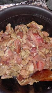 Carne de porc trasa in ulei